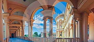 SOCHI, RUSSIA - JULY 7, 2017: Vaults and decor of the sanatorium of Sochi.