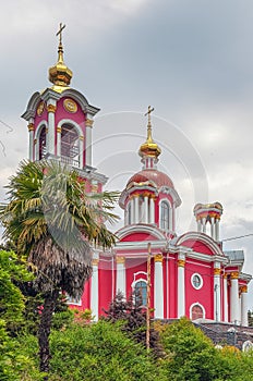 SOCHI, RUSSIA - JUNE 3, 2017: Panteleimon Temple of the Healer.