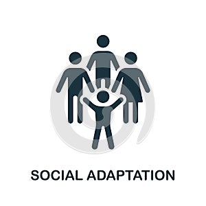 Social Adaptation icon. Simple element from child development collection. Creative Social Adaptation icon for web design,