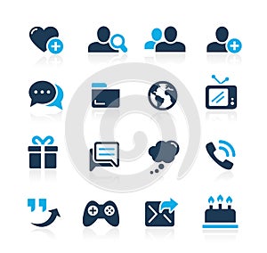 Social Communications Icons // Azure Series photo
