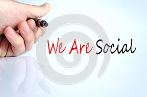 We Are Social Concept