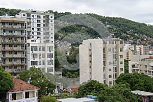 Social contrast in an urban area of the city of Rio de Janeiro photo