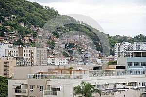 Social contrast in an urban area of the city of Rio de Janeiro photo