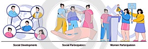 Social Development and Participation, Women Participation Illustrated Pack