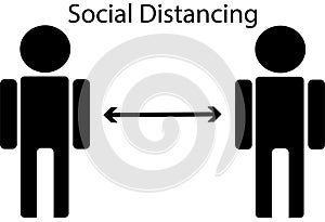 Social Distancing Illustration
