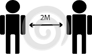 Social Distancing Illustration