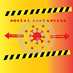 Social distancing is a way to prevent corona virus from spreading. Covid 19 is a pandemic origin from Wuhan China