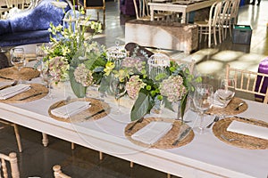 Social events reception; Tables decorated for events: Parties, birthdays, weddings, and other events
