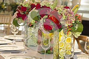 Social events reception; Tables decorated for events: Parties, birthdays, weddings, and other events