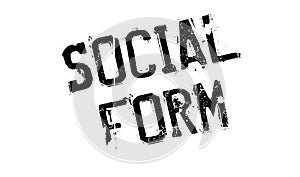 Social Form rubber stamp