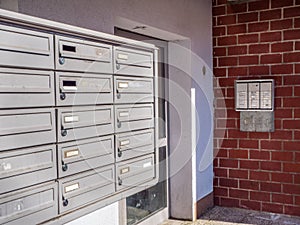 Social housing mailboxes symbolic image