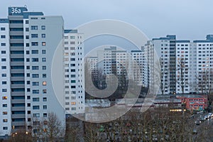 Social housing in the march district in berlin mÃ¤rkisches viertel, germany