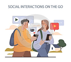 Social Interactions on the Go