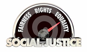 Social Justice Levels Equality Fairness Civil Rights 3d Illustration