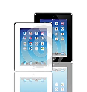 Social Madia apps on a Apple iPad 2