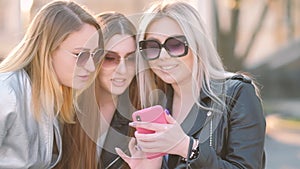 Social media addiction girls sharing memories