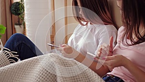 Social media addiction teen girl friend smartphone