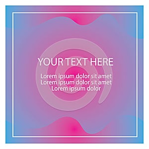 Social media banner design,  square background template.