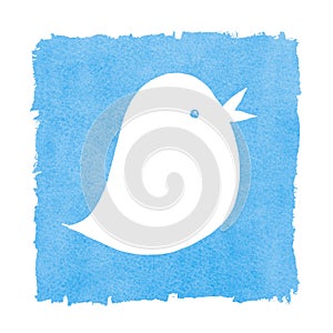 Social Media Blue Bird Tweeting