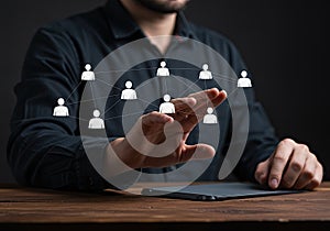 Connecting People Network Teamwork Business Structure