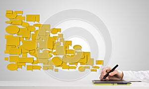 Social media communication