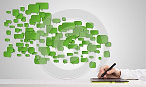 Social media communication