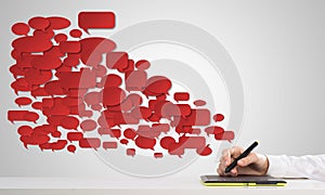 Social media communication