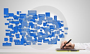 Social media communication