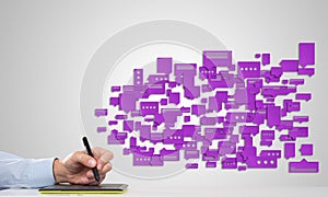 Social media communication