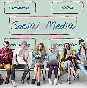 Social Media Communication Share Connect Concept