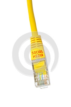 network plug and cable