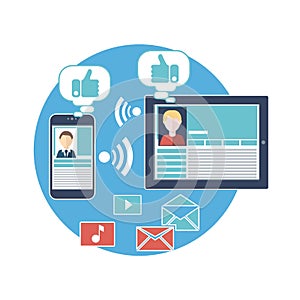 Social Media Concept photo