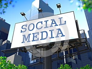 Social Media Concept on Billboard.