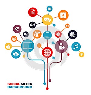 Social Media Concept - Connectivity, Networking