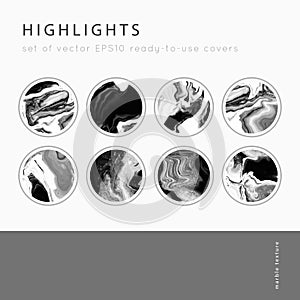 Instagram Highlight covers vector