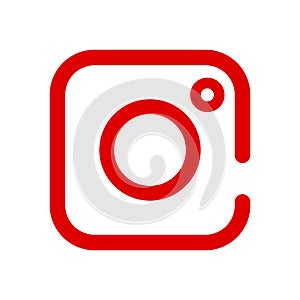 Social media icon, photo camera instagram icons