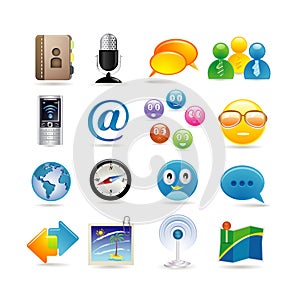 Social media icon set