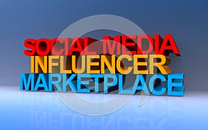 social media influencer marketplace on blue