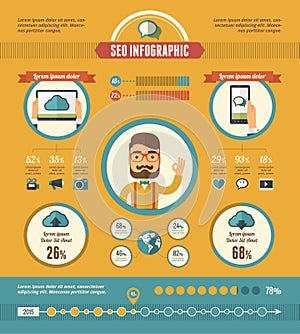 Social Media Infographic Elements