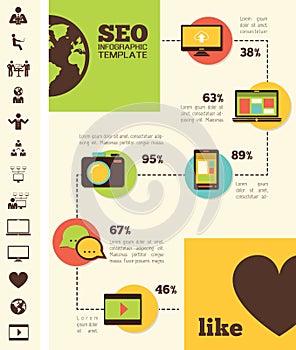 Social Media Infographic Template.