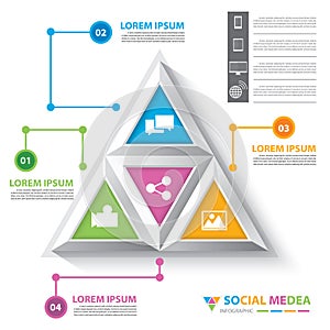 Social media Infographic template.