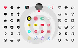 social media interface application icon