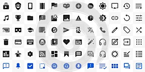 social media interface design icons