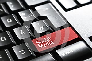 Social Media , Keyboard button enter symbol