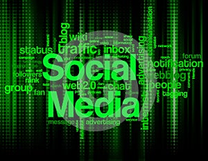 Social media keywords photo