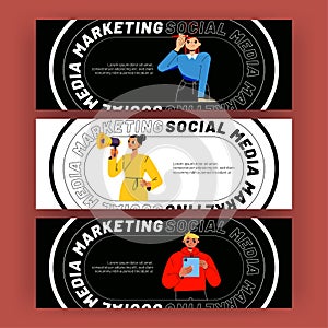 Social media marketing posters
