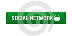 Social media network web button photo