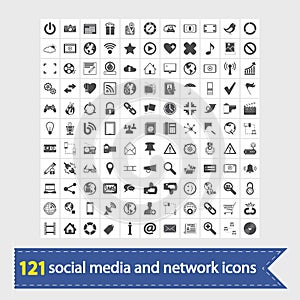 Social media and network icons