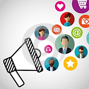 Social media network icons