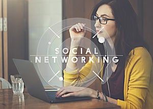 Social Media Network Socialize Communication Concept